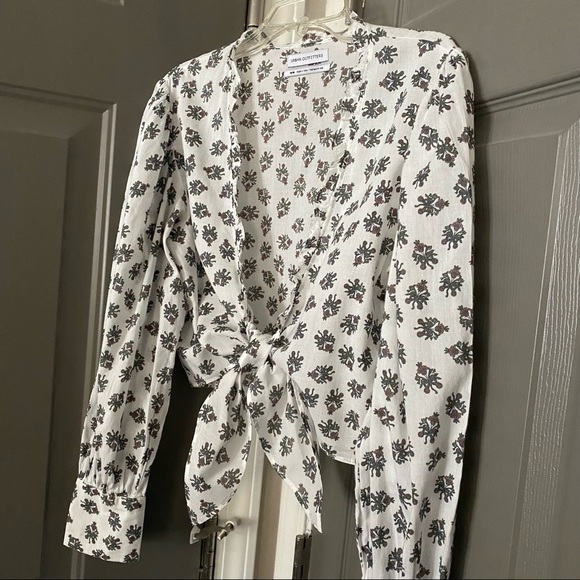 Urban Outfitters Tie Front Crop Top Size Medium - Picture 8 of 16